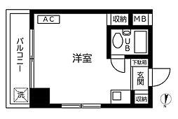 STビル鶯谷 ワンルームの間取図画像