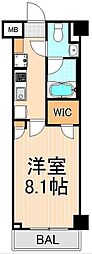 MAKESDESIGN蔵前 1Kの間取図画像