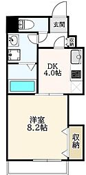 五番館 1DKの間取図画像
