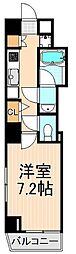 アリーチェ新御徒町 1Kの間取図画像