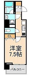 PRIMEURBANとうきょうスカイツリー 1Kの間取図画像