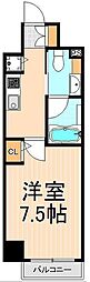 KDXレジデンス入谷 1Kの間取図画像