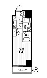 AR向島 1Kの間取図画像