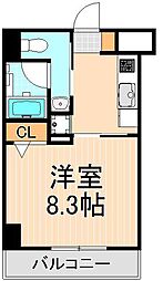 レクシード両国駅前 1Kの間取図画像