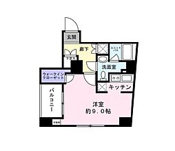 リガーレ本所吾妻橋 1Kの間取図画像
