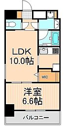 プレール・ドゥーク西浅草 1LDKの間取図画像