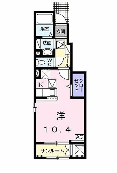 サリーレKIV 106｜愛媛県西条市船屋甲(賃貸アパート1R・1階・32.23㎡)の写真 その3