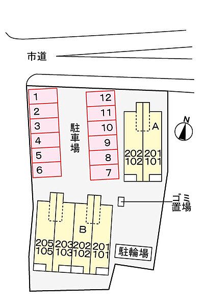 エスポワールメゾンB 201｜愛媛県西条市明屋敷(賃貸アパート1LDK・2階・43.79㎡)の写真 その2