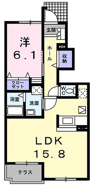 メゾンドカルムB 102｜愛媛県西条市大町(賃貸アパート1LDK・1階・53.05㎡)の写真 その3