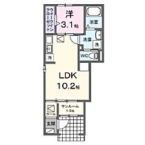 サンコート 101 ｜ 愛媛県今治市東鳥生町4丁目4-61（賃貸アパート1LDK・1階・36.25㎡） その2