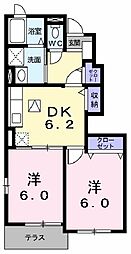 間取図画像 2DK