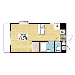 アルト雄郡西 ワンルームの間取図画像