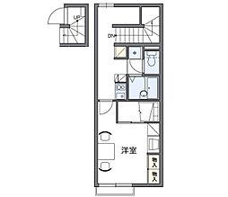 レオパレス森蔵 1Kの間取図画像