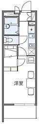 レオパレス康浜舎 1Kの間取図画像
