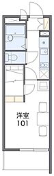 レオパレスベイ&ジュニ 1Kの間取図画像