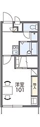 レオパレスサンハイム小泉2 1Kの間取図画像
