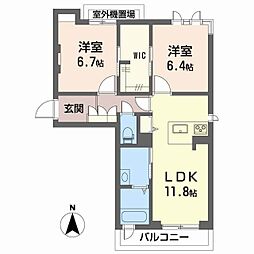 アーナンダ・マーラー 2LDKの間取図画像