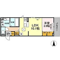 ウェイズK 102 ｜ 愛媛県松山市小坂3丁目2-36（賃貸アパート1LDK・1階・38.60㎡） その2