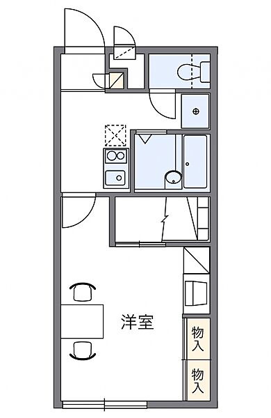 レオパレスグランドカメリアVI 213｜愛媛県松山市居相4丁目(賃貸マンション1K・2階・23.18㎡)の写真 その3