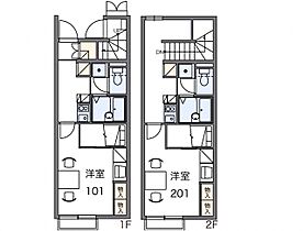 レオパレスとねりこ2 105 ｜ 愛媛県松山市今在家2丁目2-4（賃貸アパート1K・1階・22.98㎡） その11