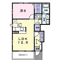 パラッツォM 101 ｜ 愛媛県松山市福音寺町127-5（賃貸アパート1LDK・1階・46.22㎡） その2