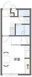 レオパレスSORATO 1Kの間取図画像