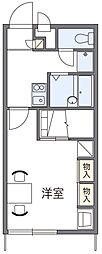 レオパレス医学部前 1Kの間取図画像