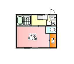 コスモエイト 1階1Kの間取り