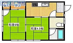 興和ハイツ 2Kの間取図画像