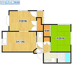 間取図画像 2DK
