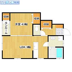 間取図画像 1LDK