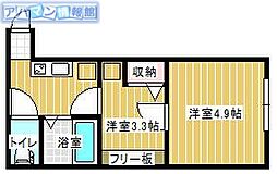 シオンヒルズ 2Kの間取図画像