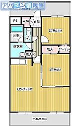 グランシャリオ2 2LDKの間取図画像
