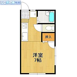グリーン坂井 ワンルームの間取図画像