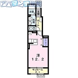 エルパス ワンルームの間取図画像