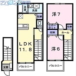アビタシオン　モデルヌ 2階