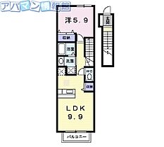 シュティル　ブリーゼＢ  ｜ 新潟県新潟市江南区亀田向陽1丁目（賃貸アパート1LDK・2階・41.98㎡） その2