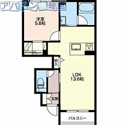 間取図画像 1LDK