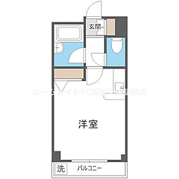 サンライズ2 ワンルームの間取図画像