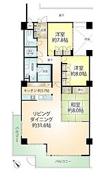 マンションC棟 3LDKの間取図画像