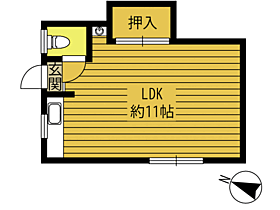 コーポ小屋松 201 ｜ 大分県別府市火売（賃貸アパート1R・2階・17.85㎡） その2