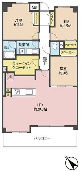 間取りを拡大表示