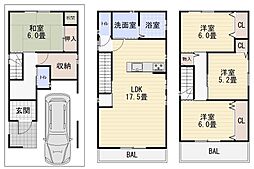 物件画像 大阪市住之江区東加賀屋　中古戸建