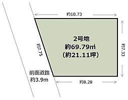 物件画像 大阪市生野区中川　新築戸建分譲地　2号地