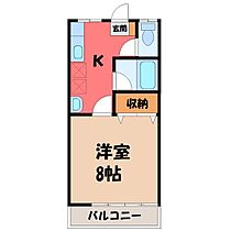 栃木県宇都宮市富士見が丘4丁目（賃貸アパート1K・2階・26.49㎡） その1