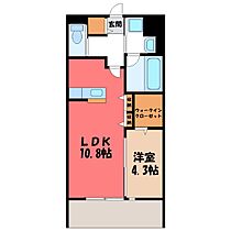 栃木県下野市祇園1丁目（賃貸アパート1LDK・3階・40.27㎡） その2