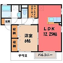 栃木県宇都宮市鶴田町（賃貸アパート1LDK・2階・47.99㎡） その2