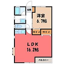 コーポL  ｜ 栃木県宇都宮市御幸本町（賃貸アパート1LDK・2階・51.34㎡） その2