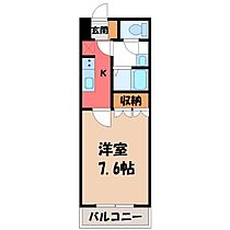 栃木県下都賀郡壬生町落合1丁目（賃貸アパート1K・1階・26.44㎡） その2