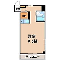 栃木県宇都宮市伝馬町（賃貸マンション1R・2階・22.26㎡） その2